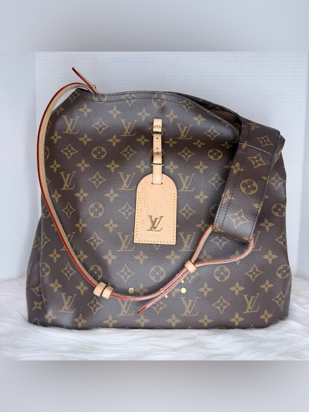 Louis Vuitton Atlantis GN Brown Monogram Canvas Tote with Vachetta Tag